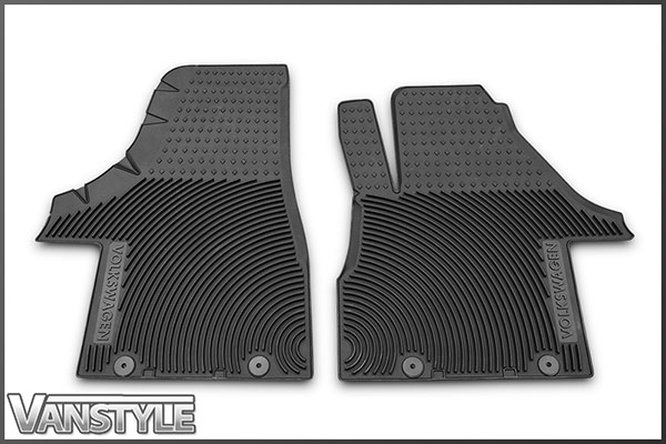 Tailored Black Rubber Carpet Van Floor Mats Set 4 Volkswagen