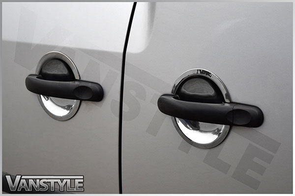 Stainless Steel Door Handle Insert Trim - VW T5 T6 Caddy ...