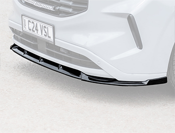 ABS Front Splitter - Gloss Black - V2 - Transit Custom 2024-