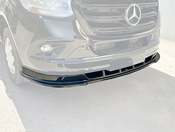 ABS Front Splitter - Gloss Black - Mercedes Sprinter 2018-