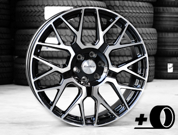 Calibre Spartan 20\" Gloss Black & Polished 6x120 Wheels & Tyres