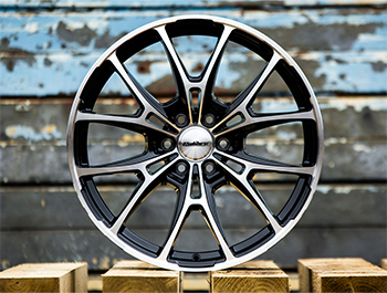 Calibre Katana 20\" Gloss Black & Polished 6x120 Alloy Wheels