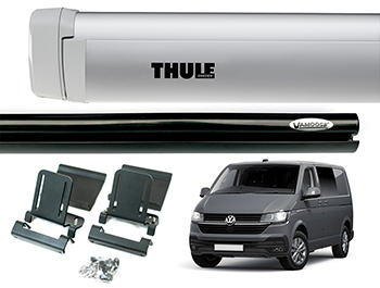 Vamoose Rail and Thule 4200 Awning - Silver - Transporter T5/T6