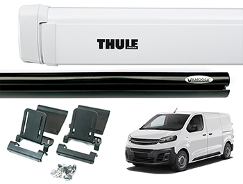 Vamoose Rail and Thule 4200 Awning - White - Vivaro 2019>2023