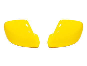 Upper Wing Mirror Replacement Cover Pair - Yellow Ed. - VW T5 T6