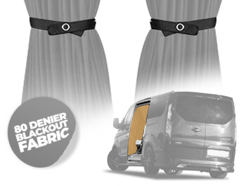 Separation cab curtain for Ford Tourneo Transit Connect 2 2013-2018 grey