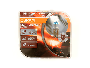 Osram Night Breaker Laser 12v H11 Car 150% Upgrade Headlight Bulbs Set