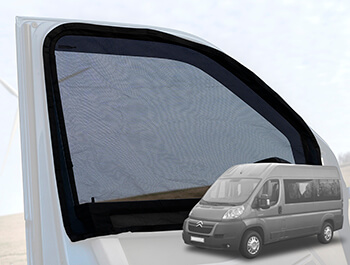 Pair of Magnetic Fitting Front Cab Mosquito Nets – Relay, Ducato - Vanstyle