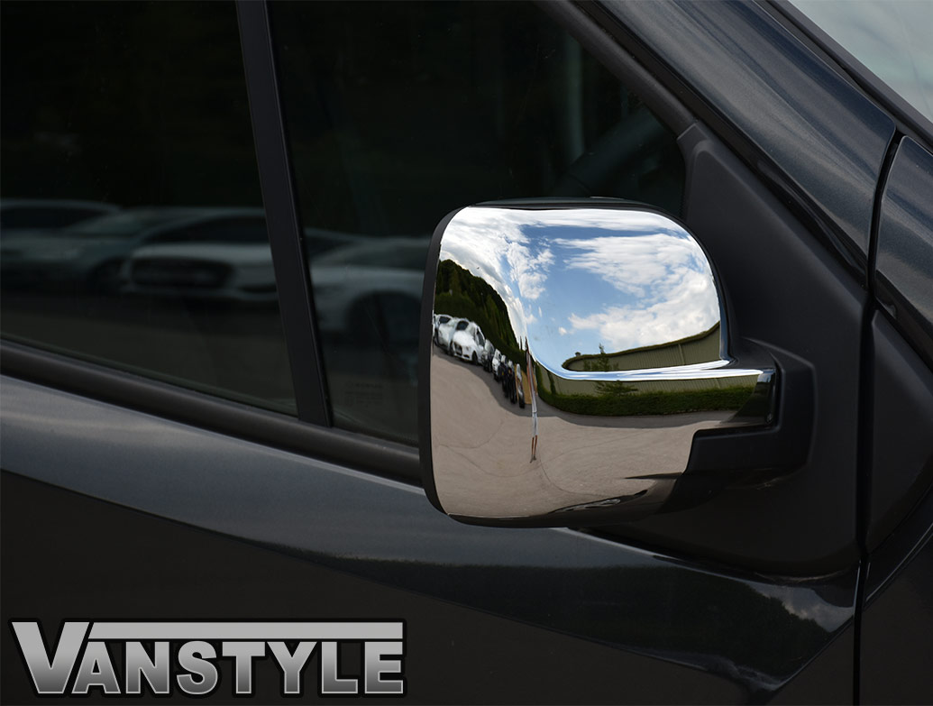 ABS Chrome Mirror Covers - Vivaro Trafic Talento NV300 - Vanstyle