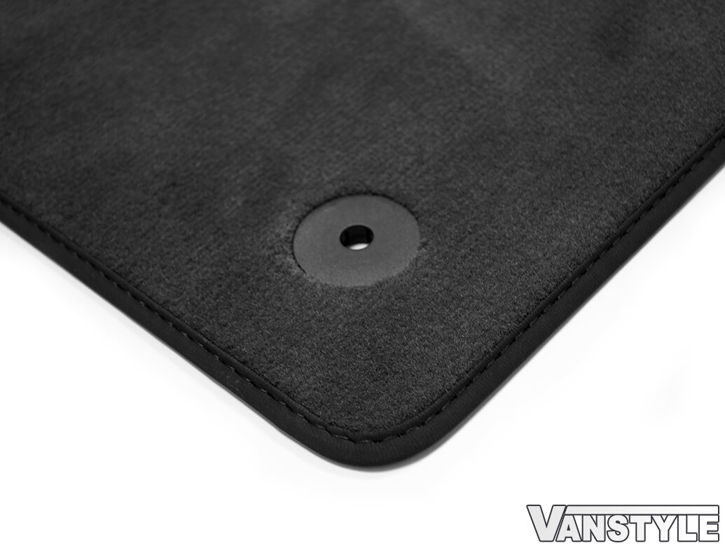 Genuine VW Caddy Embroidered front carpet mat - Caddy 04 21 - Vanstyle